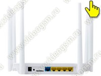 Двухдиапазонный 4G Wi-Fi роутер с SIM картой HDcom AC1200-4G и 4G модемом - разъемы подключения